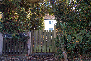 The gates to 34 and 35 The Village February 2012